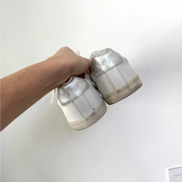 Veja Esplar Logo Leather model in White and Silver - Picture 10 of 12